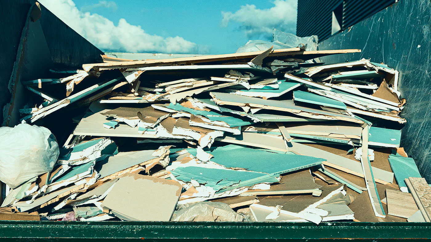 Recycling-Trend von Gips legt deutlich zu